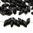 Бисер японский MIYUKI Long Magatama #0401F черный, матовый непрозрачный, 10 грамм - Бисер японский MIYUKI Long Magatama #0401F черный, матовый непрозрачный, 10 грамм