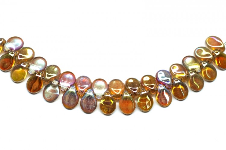 Бусины Pip beads 5х7мм, цвет 00030/98532 Crystal Brown Rainbow, 701-051, 20шт Бусины Pip beads 5х7мм, цвет 00030/98532 Crystal Brown Rainbow, 701-051, 20шт