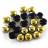 Бусины Candy beads 8мм, два отверстия 0,9мм, цвет 23980/26441 черный/золотой непрозрачный, 705-012, 10г (около 21шт) - Бусины Candy beads 8мм, два отверстия 0,9мм, цвет 23980/26441 черный/золотой непрозрачный, 705-012, 10г (около 21шт)