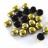 Бусины Candy beads 8мм, два отверстия 0,9мм, цвет 23980/26441 черный/золотой непрозрачный, 705-012, 10г (около 21шт) - Бусины Candy beads 8мм, два отверстия 0,9мм, цвет 23980/26441 черный/золотой непрозрачный, 705-012, 10г (около 21шт)