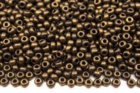 Бисер чешский PRECIOSA круглый 10/0 94200М матовый бронзовый непрозрачный металлик, 1 сорт, 50г