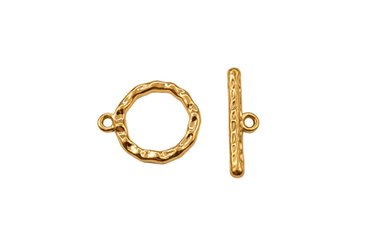 Замок тогл Круглый 19х16х2мм/21х6х2мм, отверстие 3мм, цвет золото, хирургическая сталь, 12-137, 1 комплект Замок тогл Круглый 19х16х2мм/21х6х2мм, отверстие 3мм, цвет золото, хирургическая сталь, 12-137, 1 комплект