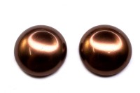 Glass Pearl Cabochon 18мм, цвет 70418 коричневый, 756-039, 2шт