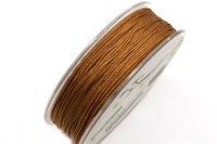 Шнур для кумихимо 0,5мм, цвет коричневый, материал нейлон, 55-017, катушка около 40 м