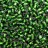Бисер чешский PRECIOSA рубка 9/0 57120 зеленый, серебряная линия внутри, 50г - Бисер чешский PRECIOSA рубка 9/0 57120 зеленый, серебряная линия внутри, 50г