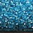 Бисер чешский PRECIOSA круглый 10/0 67010 голубой, серебряная линия внутри, квадратное отверстие, 20 грамм - Бисер чешский PRECIOSA круглый 10/0 67010 голубой, серебряная линия внутри, квадратное отверстие, 20 грамм