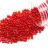 Бисер японский MIYUKI круглый 11/0 #0254D красный, радужный прозрачный, 10 грамм - Бисер японский MIYUKI круглый 11/0 #0254D красный, радужный прозрачный, 10 грамм