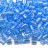 Бисер японский MIYUKI Delica цилиндр 8/0 DBL-0176 голубой, прозрачный радужный, 5 грамм - Бисер японский MIYUKI Delica цилиндр 8/0 DBL-0176 голубой, прозрачный радужный, 5 грамм