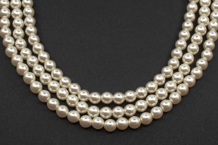 Жемчуг искусственный 4мм, отверстие 0,5мм, цвет белый, 512-001, 1 нить (около 39см, около 100шт) Жемчуг искусственный 4мм, отверстие 0,5мм, цвет белый, 512-001, 1 нить (около 39см, около 100шт)