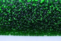 Бисер чешский PRECIOSA Граненый Шарлотта 13/0 50060 зеленый прозрачный, около 10 грамм