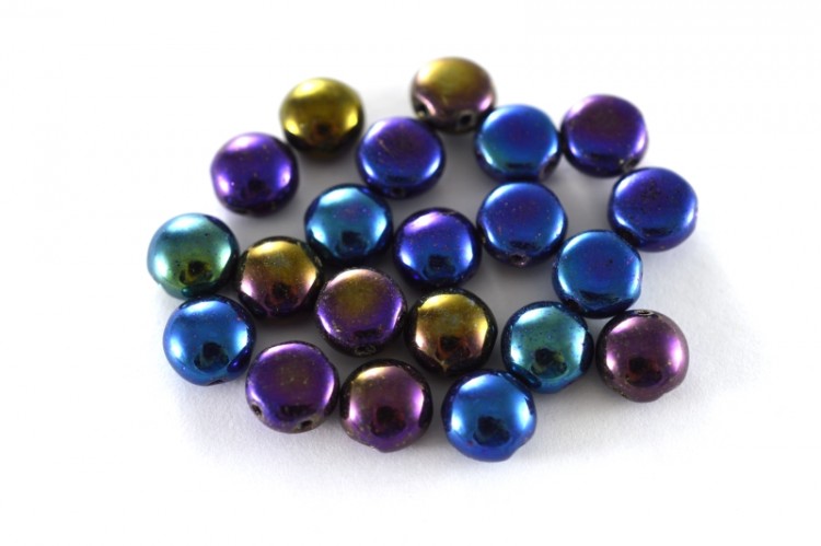 Бусины Candy beads 8мм, два отверстия 0,9мм, цвет 23980/21405 ирис непрозрачный, 705-011, 10г (около 21шт) Бусины Candy beads 8мм, два отверстия 0,9мм, цвет 23980/21405 ирис непрозрачный, 705-011, 10г (около 21шт)