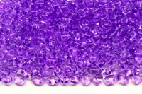 Бисер чешский PRECIOSA Twin 2,5х5мм 01123 фиолетовый прозрачный, 50г