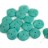 Бусины Ripple beads 12мм, цвет 02010/29569 бирюзовый матовый пастель, 720-028, около 10г (около 13шт) - Бусины Ripple beads 12мм, цвет 02010/29569 бирюзовый матовый пастель, 720-028, около 10г (около 13шт)