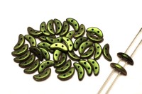 Бусины Crescent beads 10х3мм, цвет 0310-94103JT Polychrome Olive Mauve, 708-079, 5г (около 40 шт)