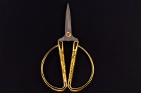 Ножницы для рукоделия XizhiYuan, длина 125мм, цвет золото, хирургическая сталь, 1011-047, 1шт