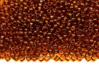 Бисер чешский PRECIOSA круглый 8/0 10090 коричневый прозрачный, 50г