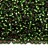 Бисер японский MIYUKI круглый 11/0 #1661 зеленый/розовое серебро, полуматовый, окрашенный изнутри, 10 грамм - Бисер японский MIYUKI круглый 11/0 #1661 зеленый/розовое серебро, полуматовый, окрашенный изнутри, 10 грамм