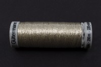 Нить металлизированная Gutermann, цвет 7001 серебро, полиэстер, 200м, 1шт