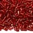 Бисер чешский PRECIOSA рубка 1"(2,54мм) 97070 красный, серебряная линия внутри, 50г - Бисер чешский PRECIOSA рубка 1"(2,54мм) 97070 красный, серебряная линия внутри, 50г