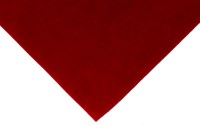 Замша искусственная двухсторонняя, размер 15х20см, толщина 0,85мм, цвет красный, 1028-107, 1шт