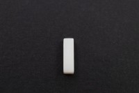 Бусина I из ракушки 10х3х3мм, отверстие 0,8мм, цвет белый, 526-079, 1шт