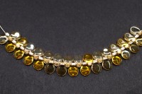 Бусины Pip beads 5х7мм, цвет 00030/23901 хрусталь/блонд, 701-043, 5г (около 36шт)