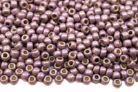 Бисер японский TOHO круглый 11/0 #PF0554F Permanent Finish гальванизированный, сирень матовый, 10 грамм
