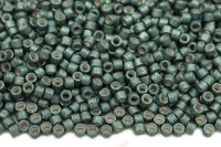 Бисер японский MIYUKI Delica цилиндр 11/0 DB-1172 темная вода, гальванизированный матовый, 5 грамм
