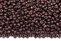 Бисер чешский PRECIOSA круглый 10/0 94108ПМ полуматовый темно-фиолетовый хамелеон металлик, 1 сорт, 50г