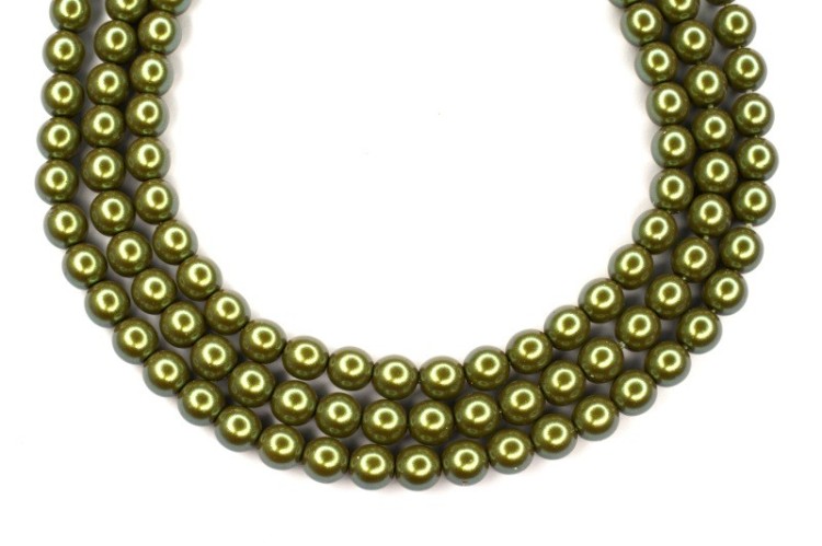 Жемчуг Preciosa, цвет 30009 оливковый радужный, 4мм, 10шт Жемчуг Preciosa, цвет 30009 оливковый радужный, 4мм, 10шт