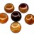Кабошон круглый 16мм, Агат натуральный, оттенок коричневый, 2023-008, 1шт - Кабошон круглый 16мм, Агат натуральный, оттенок коричневый, 2023-008, 1шт