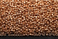 Бисер японский TOHO круглый 15/0 #0551 розовое золото, гальванизированный, 10 грамм
