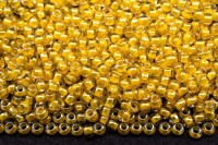 Бисер японский TOHO круглый 11/0 #0349 хрусталь/желтый, окрашенный изнутри, 10 грамм