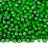 Бисер чешский PRECIOSA круглый 8/0 53712 зеленый непрозрачный с белой серединой, 50г - Бисер чешский PRECIOSA круглый 8/0 53712 зеленый непрозрачный с белой серединой, 50г