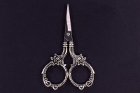 Ножницы для рукоделия Jie Nuo, длина 90мм, цвет античное серебро, хирургическая сталь, 1011-045, 1шт