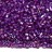 Бисер чешский PRECIOSA рубка 10/0 24012 фиолетовый, розовая линия внутри, 50г - Бисер чешский PRECIOSA рубка 10/0 24012 фиолетовый, розовая линия внутри, 50г