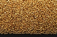 Бисер чешский PRECIOSA Граненый Шарлотта 11/0 18583 золотой металлик, около 10 грамм