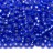Бисер чешский PRECIOSA круглый 10/0 37050/1 матовый синий, серебряная линия внутри, 5 грамм - Бисер чешский PRECIOSA круглый 10/0 37050/1 матовый синий, серебряная линия внутри, 5 грамм