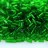 Бисер японский TOHO Bugle стеклярус 3мм #0007В зеленая трава, прозрачный, 5 грамм - Бисер японский TOHO Bugle стеклярус 3мм #0007В зеленая трава, прозрачный, 5 грамм
