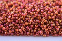 Бисер японский TOHO круглый 15/0 #2641F оранжевый, матовый радужный Semi Glazed, 10 грамм