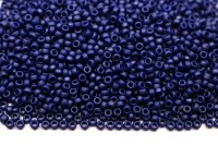 Бисер японский MIYUKI круглый 15/0 #2039 темно-серый/синий, металлизированный матовый, 10 грамм