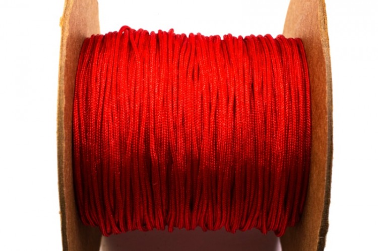 Шнур нейлоновый, толщина 0,8мм, цвет красный, материал нейлон, 29-034, 2 метра Шнур нейлоновый, толщина 0,8мм, цвет красный, материал нейлон, 29-034, 2 метра