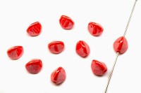 Бусины Pinch beads 7х7мм, отверстие 0,8мм, цвет 93180/14400 кораллово-красный, 755-015, 10шт