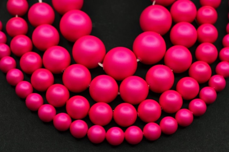 Жемчуг Swarovski 5810 #732 10мм Crystal Neon Pink Pearl, 5810-10-732, 2шт Жемчуг Swarovski 5810 #732 10мм Crystal Neon Pink Pearl, 5810-10-732, 2шт