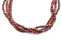 Бусины граненые Firepolish 2мм, отверстие 0,6мм, цвет K0164 бронзовый ирис, матовый металлик, 712-010, 1 нить (около 50шт)