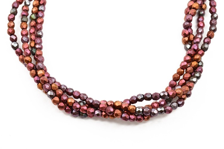 Бусины граненые Firepolish 2мм, отверстие 0,6мм, цвет K0164 бронзовый ирис, матовый металлик, 712-010, 1 нить (около 50шт) Бусины граненые Firepolish 2мм, отверстие 0,6мм, цвет K0164 бронзовый ирис, матовый металлик, 712-010, 1 нить (около 50шт)