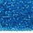 Бисер чешский PRECIOSA круглый 10/0 67150М матовый голубой, серебряная линия внутри, 1 сорт, 50г - Бисер чешский PRECIOSA круглый 10/0 67150М матовый голубой, серебряная линия внутри, 1 сорт, 50г