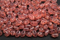 Бусины MiniDuo 2х4мм, отверстие 0,7мм, цвет 71010 розовый молочный, 707-059, 5г (около 115шт)