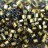 Бисер японский TOHO Cube кубический 1,5мм #0271 золото/черный бриллиант, окрашенный изнутри, 5 грамм - Бисер японский TOHO Cube кубический 1,5мм #0271 золото/черный бриллиант, окрашенный изнутри, 5 грамм