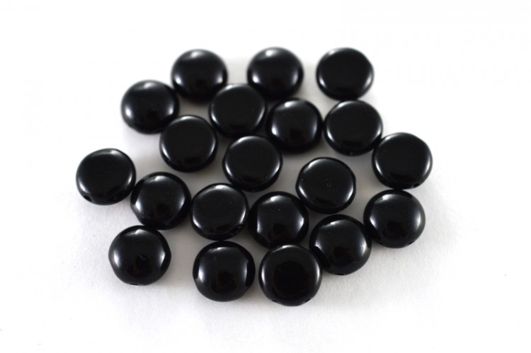 Бусины Candy beads 8мм, два отверстия 0,9мм, цвет 23980 черный непрозрачный, 705-008, около 10г (около 21шт) Бусины Candy beads 8мм, два отверстия 0,9мм, цвет 23980 черный непрозрачный, 705-008, около 10г (около 21шт)